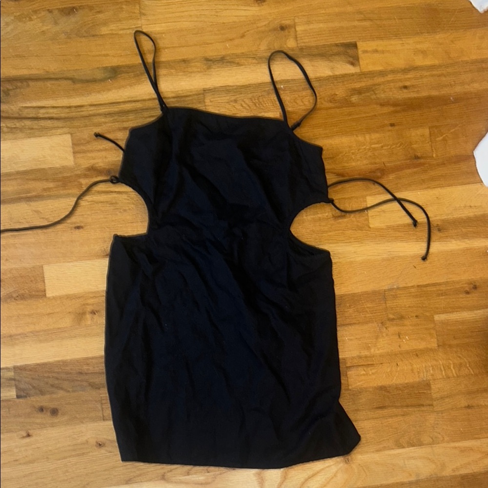 Aerie Black Women's Side Cut out Dress